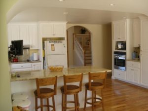 Traditional Kitchen Cabinets & Oak Floor